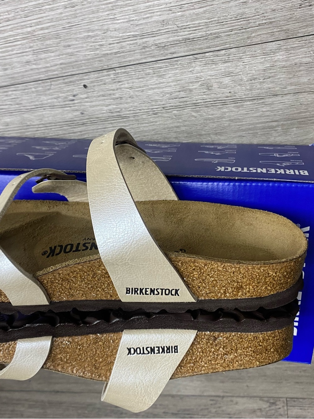 Birkenstock Mayari Graceful Pearl White Sandals  regular fit Lightweight Comfort - Picture 5 of 8